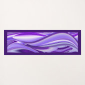 パープルドリーム、抽象芸術ファンタジーレインボーアート ヨガマット (裏面(横))