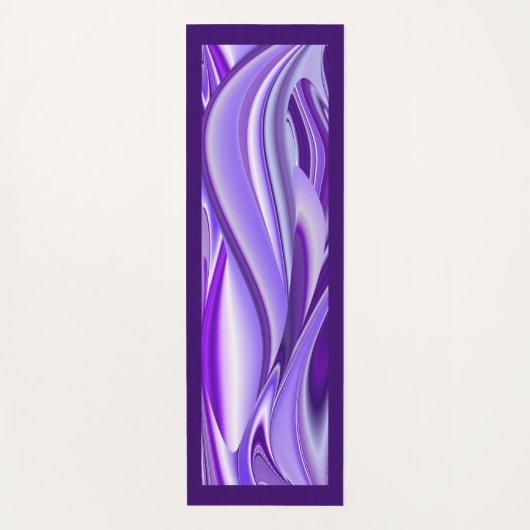 パープルドリーム、抽象芸術ファンタジーレインボーアート ヨガマット (正面)