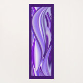 パープルドリーム、抽象芸術ファンタジーレインボーアート ヨガマット (裏面)