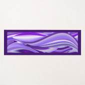 パープルドリーム、抽象芸術ファンタジーレインボーアート ヨガマット (正面(横))