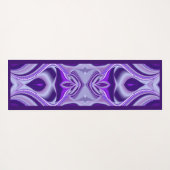 パープルドリーム、抽象芸術ファンタジーレインボーアート ヨガマット (裏面(横))