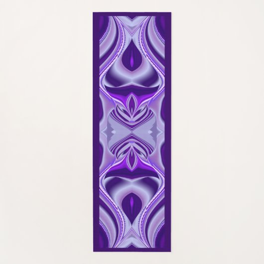 パープルドリーム、抽象芸術ファンタジーレインボーアート ヨガマット (正面)