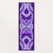 パープルドリーム、抽象芸術ファンタジーレインボーアート ヨガマット (裏面)