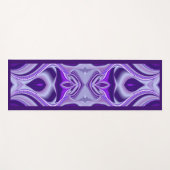 パープルドリーム、抽象芸術ファンタジーレインボーアート ヨガマット (正面(横))