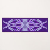 パープルドリーム、抽象芸術ファンタジーレインボーアート ヨガマット (裏面(横))