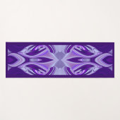 パープルドリーム、抽象芸術ファンタジーレインボーアート ヨガマット (正面(横))