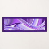 パープルドリーム、抽象芸術ファンタジーレインボーアート ヨガマット (裏面(横))