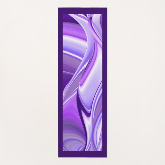 パープルドリーム、抽象芸術ファンタジーレインボーアート ヨガマット (正面)