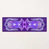 パープルドリーム、抽象芸術ファンタジーレインボーアート ヨガマット (裏面(横))