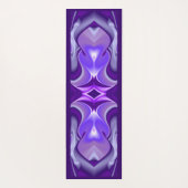 パープルドリーム、抽象芸術ファンタジーレインボーアート ヨガマット (裏面)