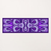 パープルドリーム、抽象芸術ファンタジーレインボーアート ヨガマット (裏面(横))