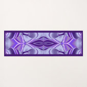 パープルドリーム、抽象芸術ファンタジーレインボーアート ヨガマット (裏面(横))