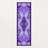 パープルドリーム、抽象芸術ファンタジーレインボーアート ヨガマット (裏面)