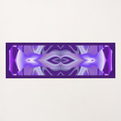 パープルドリーム、抽象芸術ファンタジーレインボーアート ヨガマット (裏面(横))