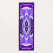 パープルドリーム、抽象芸術ファンタジーレインボーアート ヨガマット (裏面)