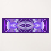 パープルドリーム、抽象芸術ファンタジーレインボーアート ヨガマット (正面(横))