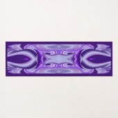 パープルドリーム、抽象芸術ファンタジーレインボーアート ヨガマット (裏面(横))