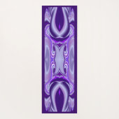 パープルドリーム、抽象芸術ファンタジーレインボーアート ヨガマット (裏面)