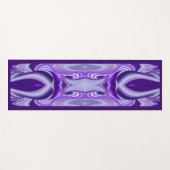 パープルドリーム、抽象芸術ファンタジーレインボーアート ヨガマット (正面(横))