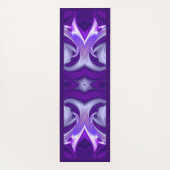 パープルドリーム、抽象芸術ファンタジーレインボーアート ヨガマット (裏面)