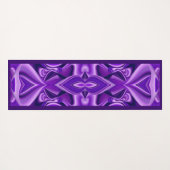 パープルドリーム、抽象芸術ファンタジーレインボーアート ヨガマット (裏面(横))
