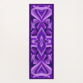 パープルドリーム、抽象芸術ファンタジーレインボーアート ヨガマット (裏面)