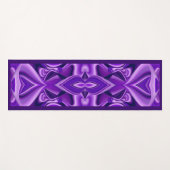 パープルドリーム、抽象芸術ファンタジーレインボーアート ヨガマット (正面(横))