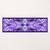 パープルドリーム、抽象芸術ファンタジーレインボーアート ヨガマット (裏面(横))