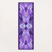 パープルドリーム、抽象芸術ファンタジーレインボーアート ヨガマット (裏面)