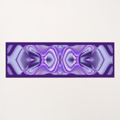 パープルドリーム、抽象芸術ファンタジーレインボーアート ヨガマット (裏面(横))