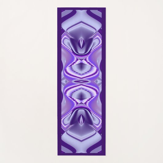 パープルドリーム、抽象芸術ファンタジーレインボーアート ヨガマット (正面)