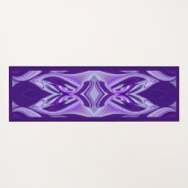 パープルドリーム、抽象芸術ファンタジーレインボーアート ヨガマット (裏面(横))