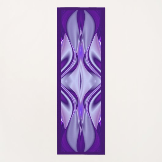 パープルドリーム、抽象芸術ファンタジーレインボーアート ヨガマット (正面)