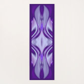 パープルドリーム、抽象芸術ファンタジーレインボーアート ヨガマット (裏面)