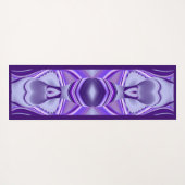 パープルドリーム、抽象芸術ファンタジーレインボーアート ヨガマット (裏面(横))