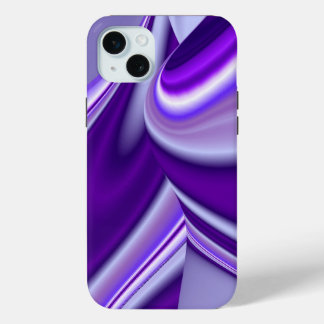 パープルドリーム、抽象芸術ファンタジーレインボーアート iPhone 15 MINIケース