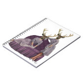 パープルドレスの鹿の双子.jpg ノートブック (左側)