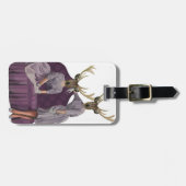 パープルドレスの鹿の双子.jpg ラゲッジタグ (正面横)