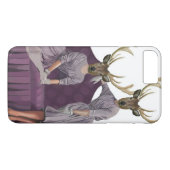 パープルドレスの鹿の双子.jpg Case-Mate iPhoneケース (裏面(横))