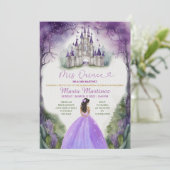 パープルドレスフローラ緑の森16ミカンス 招待状 (スタンド正面)