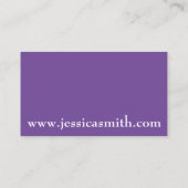 パープルドレスブティックファッションショッパースタイリスト 名刺 (裏面)