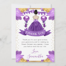 パープルドレスブルネットヘアプリンセススウィート16