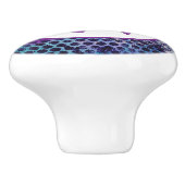 パープルドーティ抽象芸術モノグラム セラミックノブ (側面)