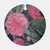 パープルドーンカメリアオーナメント メタルオーナメント (裏面)