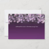 パープルナイトスカイライトブライダルウェディングRSVPカード 出欠カード (裏面)