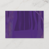 パープルナイトタイムフォレストバルミツワーRSVPカード アドバイスカード (裏面)