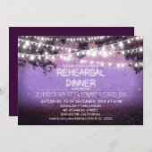 パープルナイト&ストリングライトリハーサル 招待状 (正面/裏面)