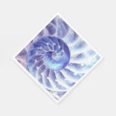 パープルナウティラス芸術 スタンダードランチョンナプキン (角)