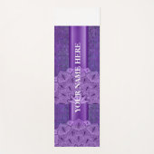 パープルナチュラルフローラ ヨガマット (正面)