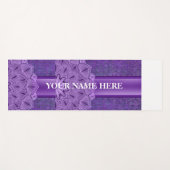 パープルナチュラルフローラ ヨガマット (正面(横))